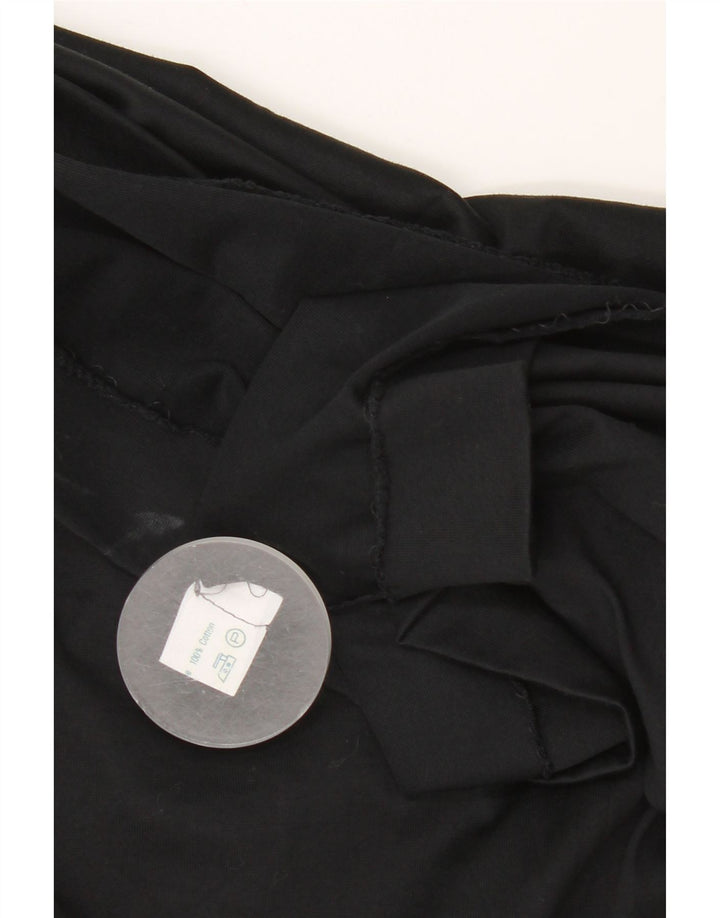 Luisa Spagnoli Dame Skede Kjole IT 44 Medium Sort Bomuld