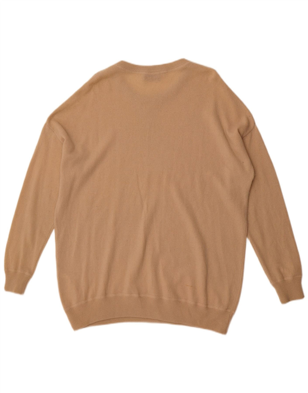 Elisabetta Franchi Dame Crew Neck Jumper Sweater IT 40 Small Beige