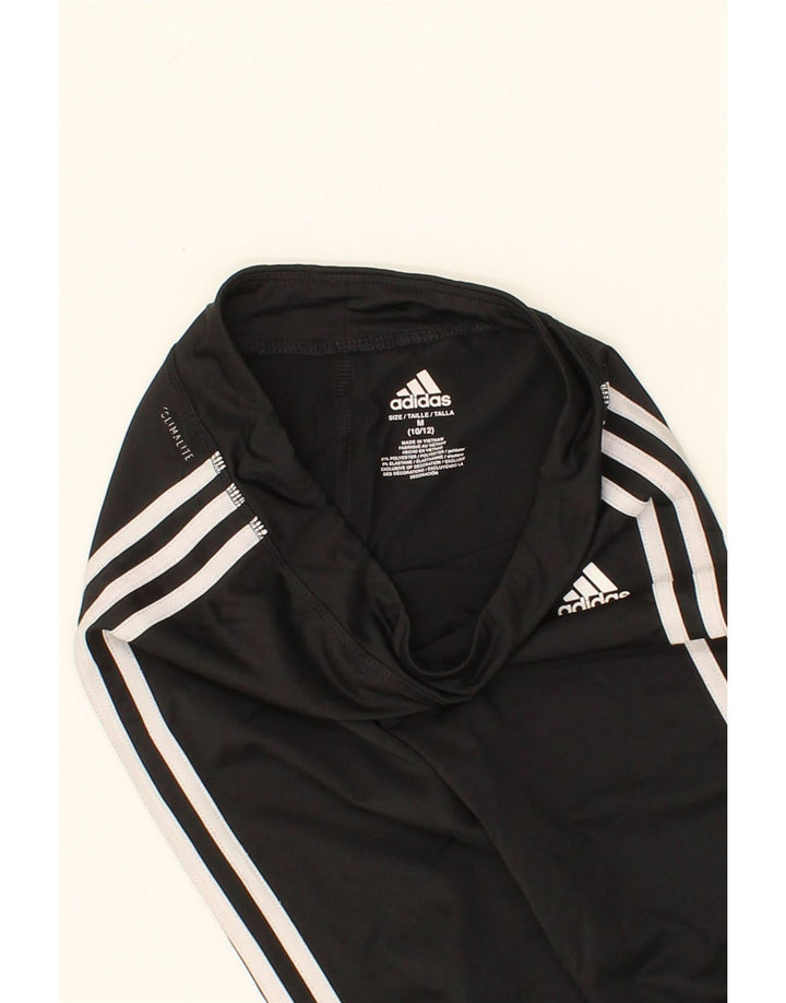 ADIDAS Girls Climalite Leggings 10-11 Years Medium  Black Polyester Vintage Adidas and Second-Hand Adidas from Messina Hembry 