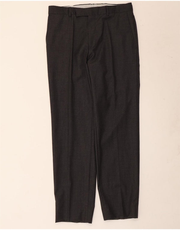 Hugo Boss Lige jakkesæt til mænd IT 48 Medium W34 L32 Grå Virgin Wool