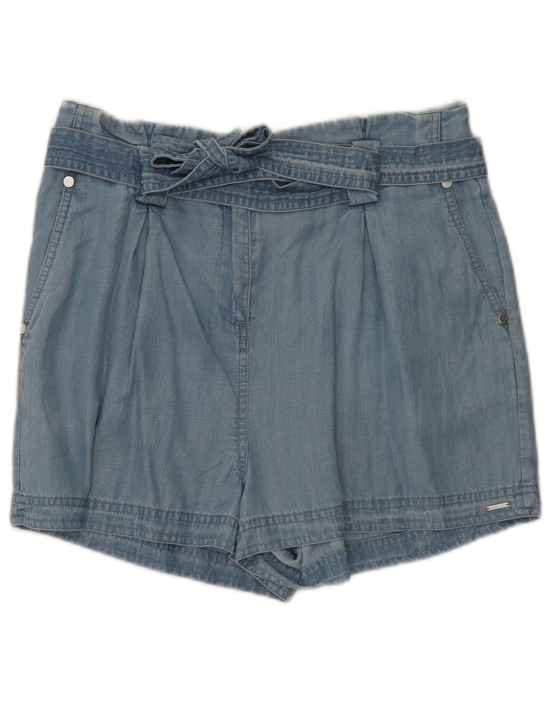 Superdry Chino Shorts til kvinder UK 10 Small W32 Blue Lyocell