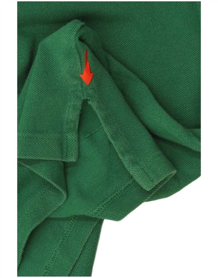 TOMMY HILFIGER Mens Polo Shirt Small Green Cotton