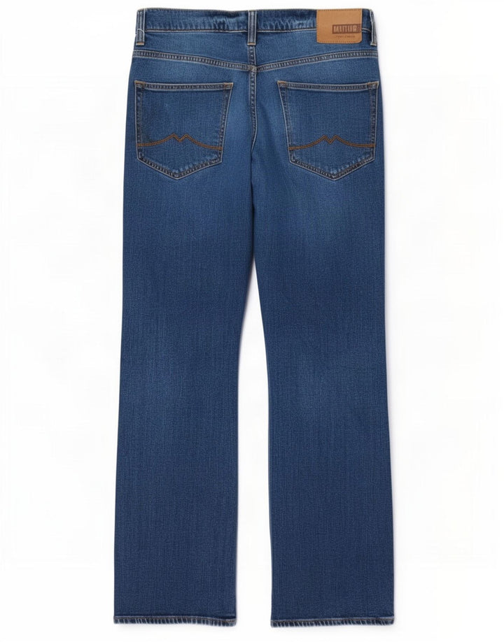 Mustang Herre Bootcut Jeans W36 L34 Blå Bomuld