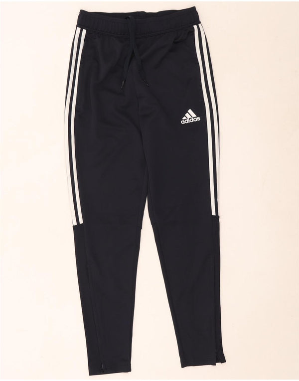 Adidas Aeroready Tracksuit Bukser til kvinder UK 10 Small Navy Blue Polyester