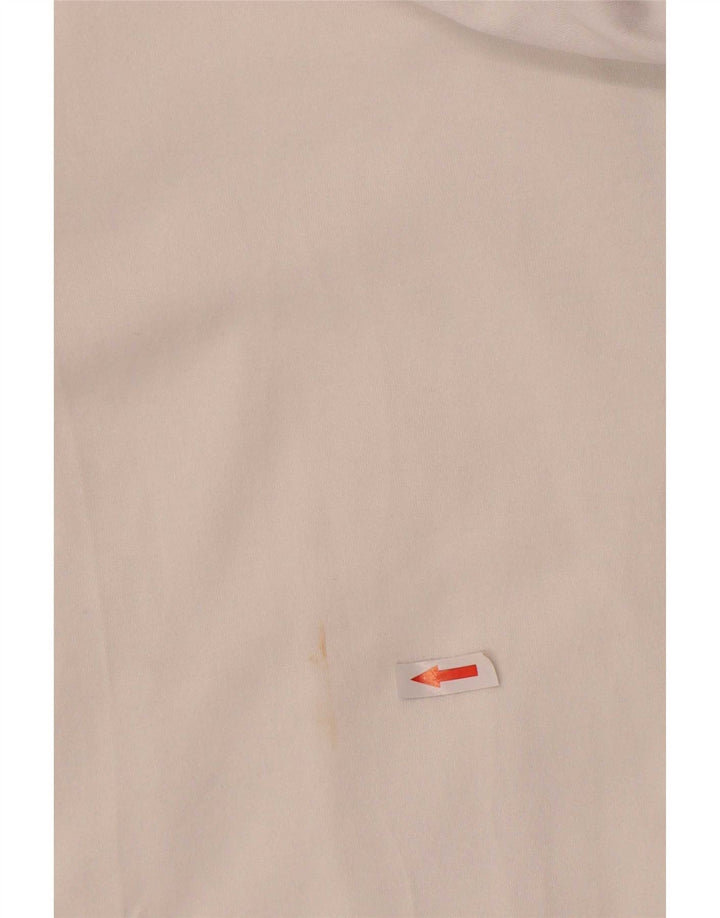 Ellesse Dame Grafisk Hættetrøje Sweater UK 14 Medium Hvid Bomuld