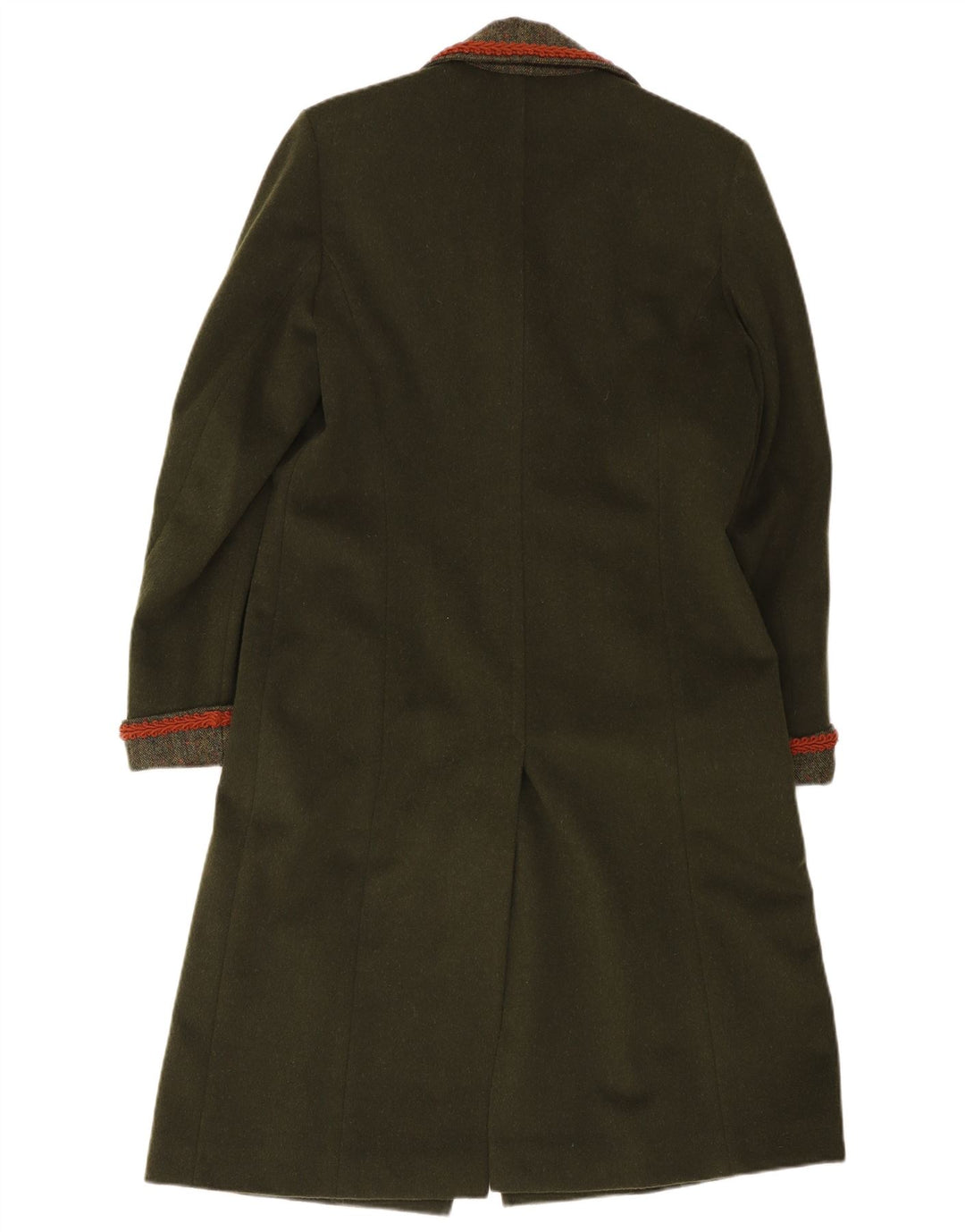Vintage overfrakke til kvinder UK 14 Medium Green Classic