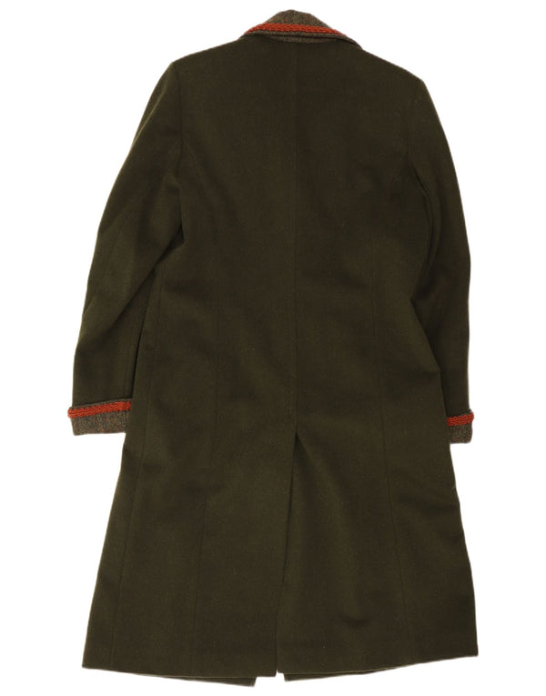 Vintage overfrakke til kvinder UK 14 Medium Green Classic