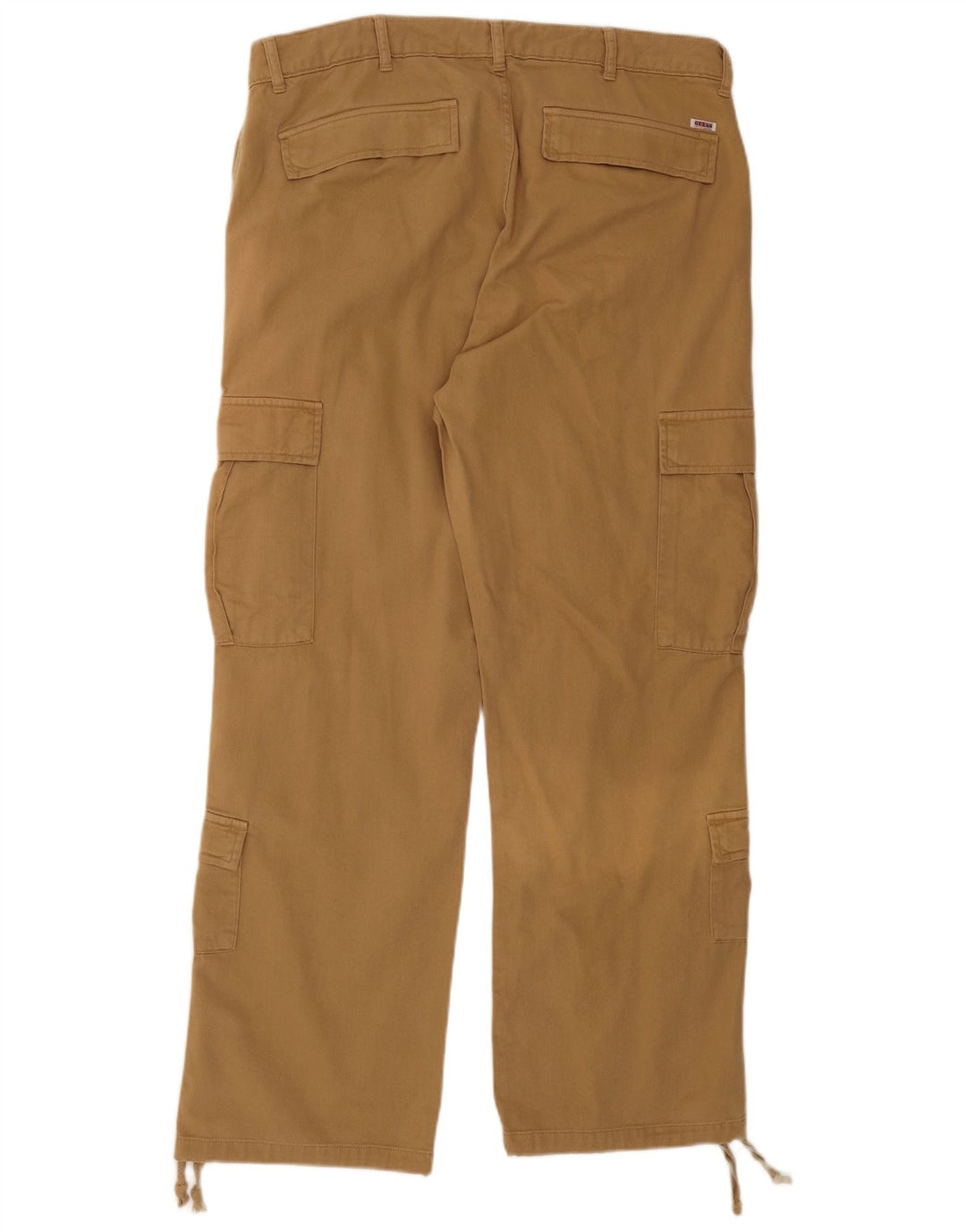GUESS Straight Cargo Bukser til mænd W36 L31 Beige Bomuld