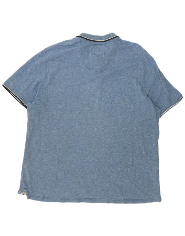 Fat Face Herre Polo Shirt 3XL Blå Stribet Bomuld