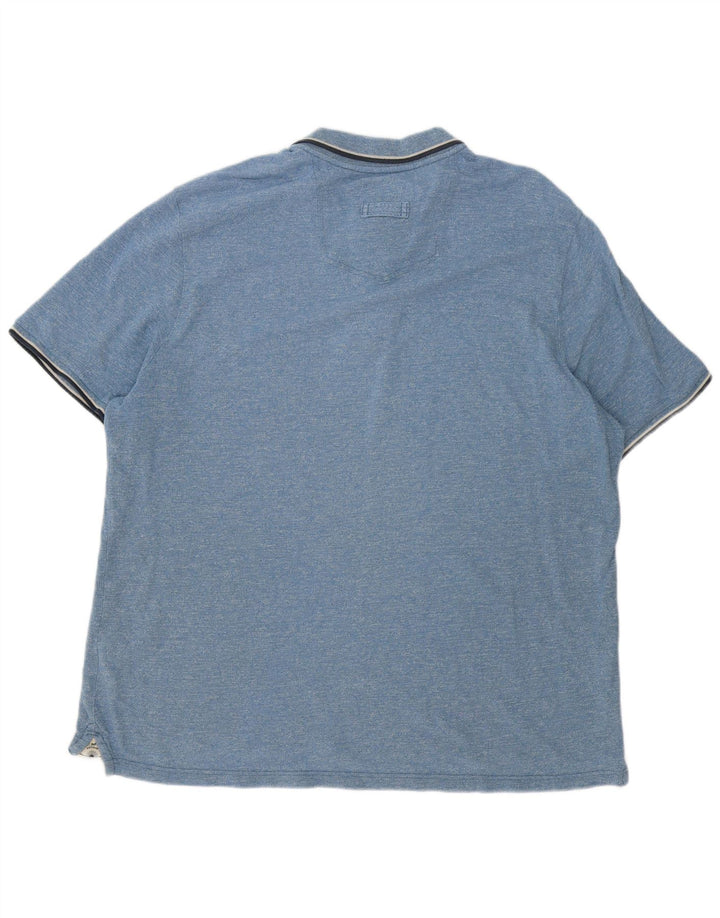 Fat Face Herre Polo Shirt 3XL Blå Stribet Bomuld