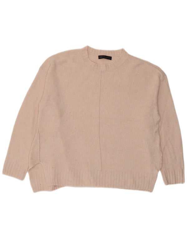 Marks & Spencer Dame Oversized Crew Neck sweater UK 16 Large Pink