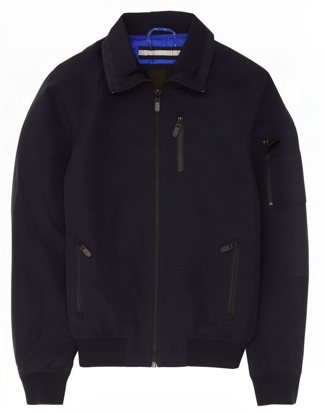 Superdry Bomberjakke til mænd UK 36 Lille marineblå polyester