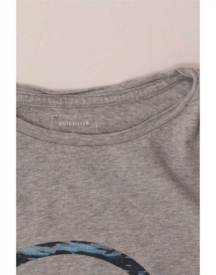 Quiksilver Herre Grafisk T-Shirt Top Stor Grå
