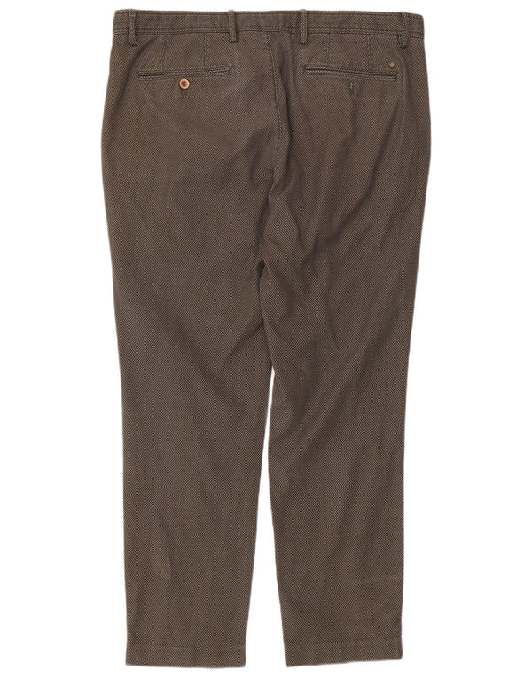 Massimo Dutti Herre Chinobukser EU 46 XL W36 L28 Khaki Check