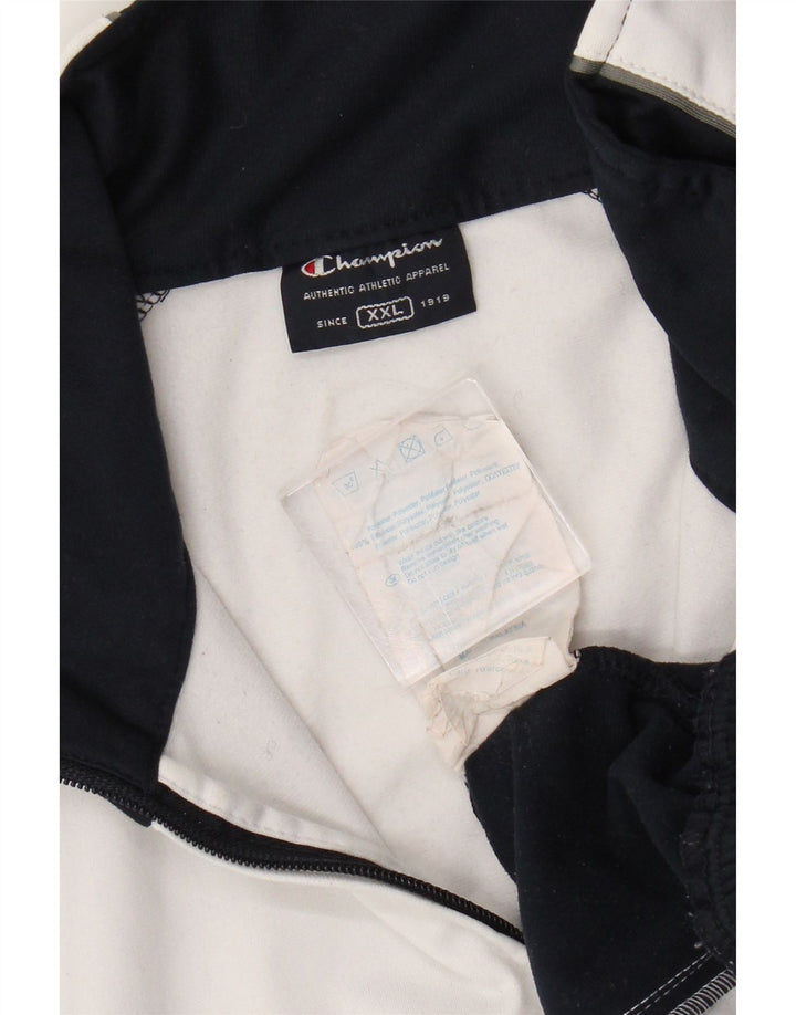 Champion Herre Regular Fit træningsdragt Topjakke 2XL Hvid Colourblock