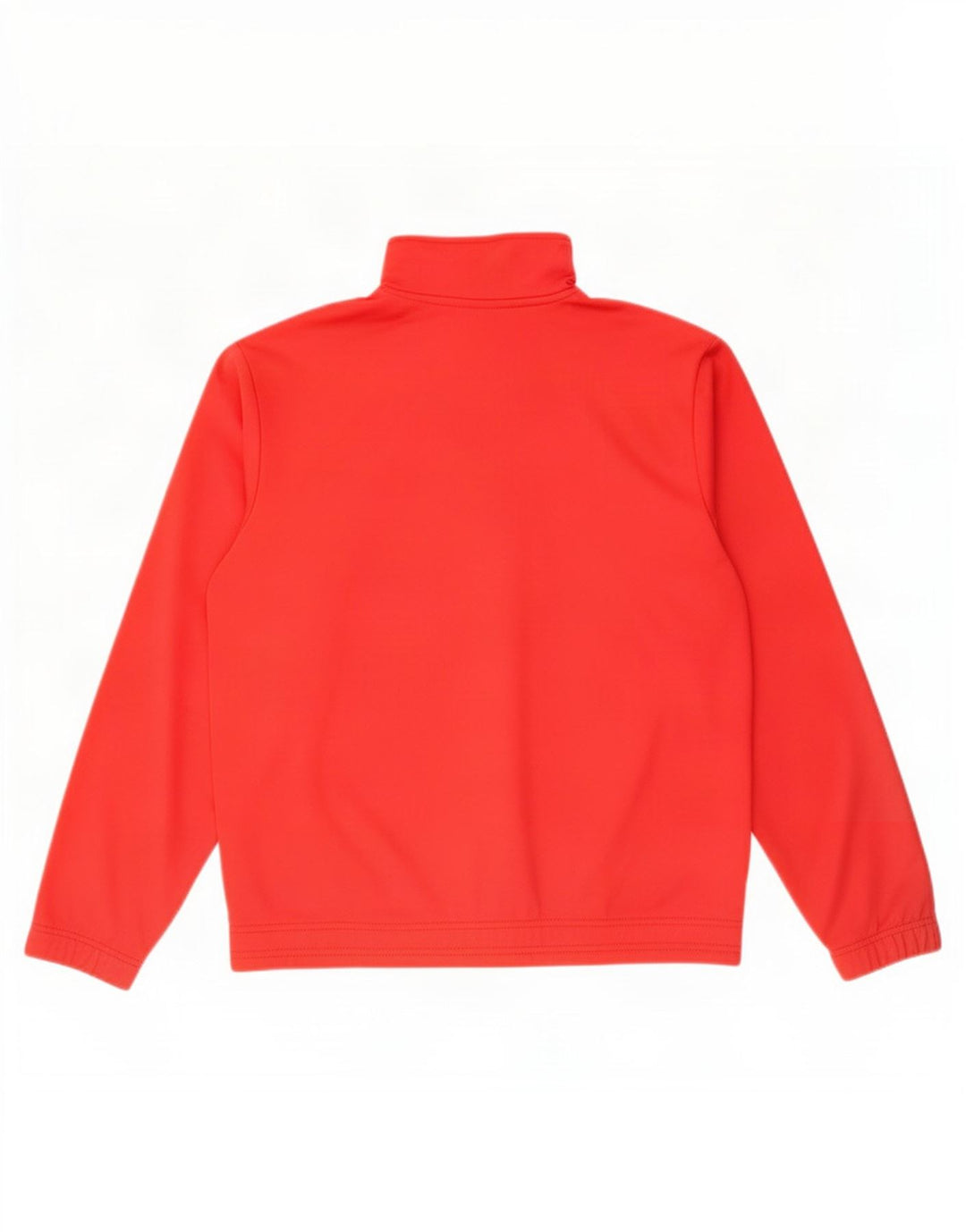 Asics Boys Zip Neck Sweatshirt Jumper 13-14 År Rød Polyester