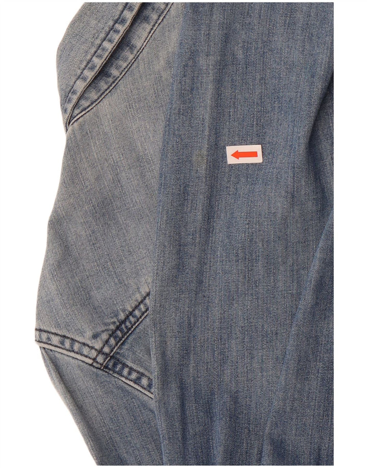 American Eagle Outfitters Dame Denim Shirt UK 14 Medium Blue