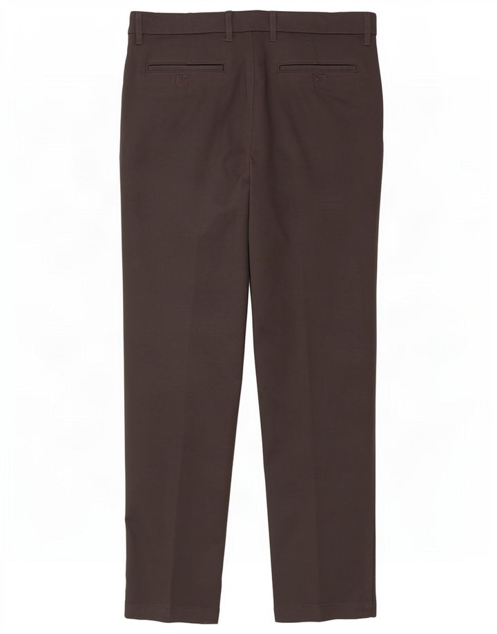 Marks & Spencer Slim Chinobukser til kvinder W34 L33 Grå bomuld