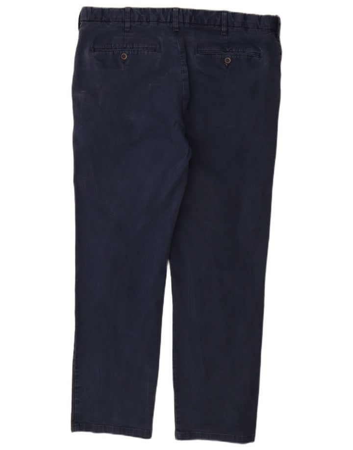 Marks & Spencer Herre Regular Fit Chinobukser W38 L31 Marineblå Bomuld