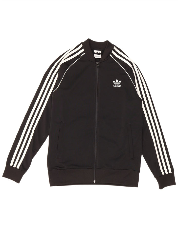 Adidas Drenge Træningsdragt Topjakke 13-14 År Sort Polyester