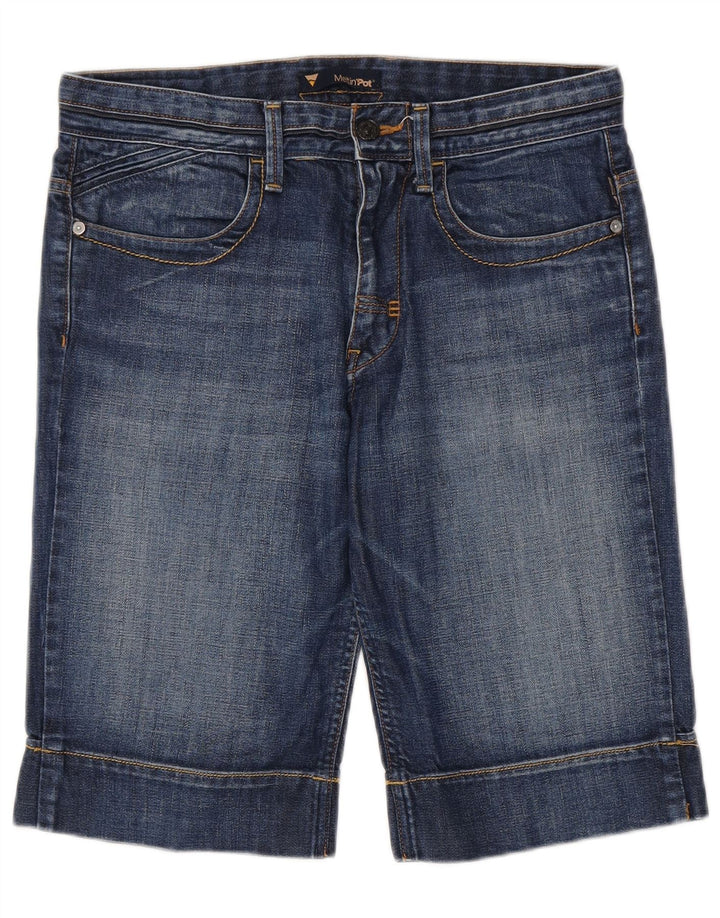 Meltin' Pot denimshorts til kvinder W31 Mellemblå bomuld