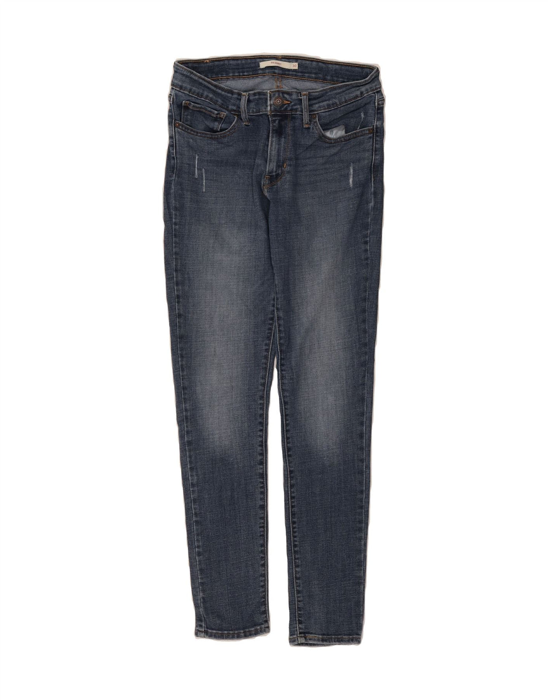 LEVI'S Womens 711 Distressed Skinny Jeans W30 L30  Blue Vintage Levi's and Second-Hand Levi's from Messina Hembry 