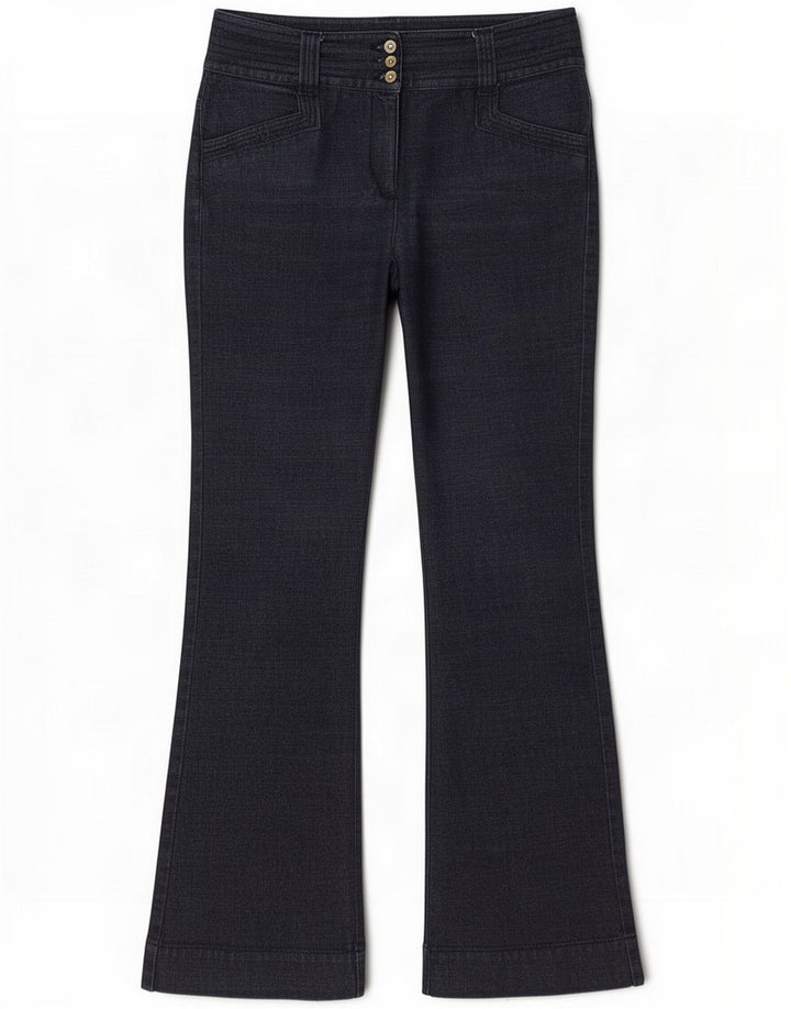 Principles Dame Petite Bootcut Jeans UK 12 Medium W30 L30 Navy Blue