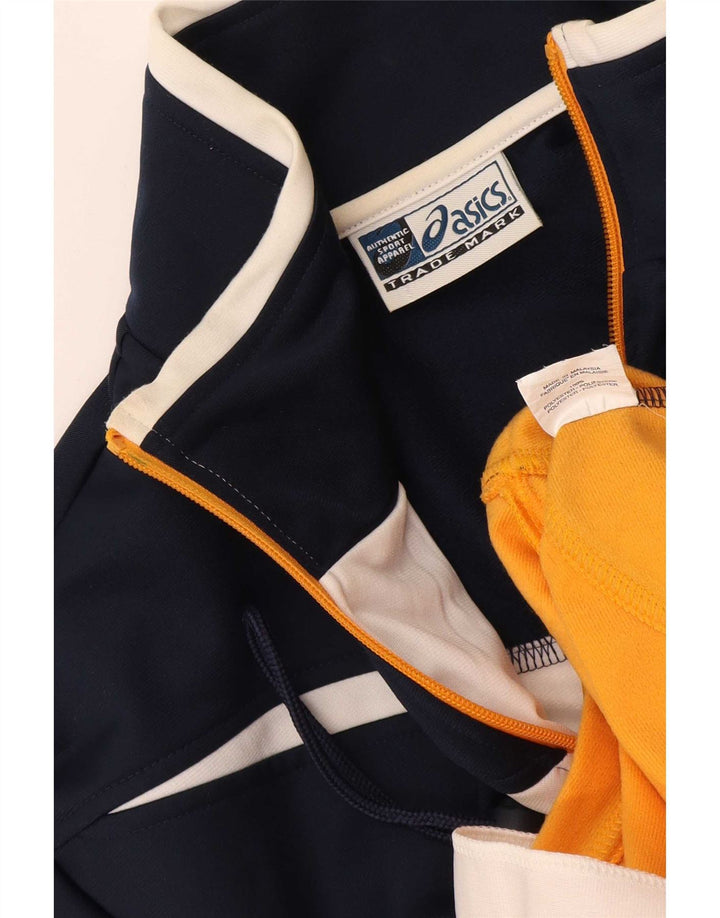 Asics Træningsdragt til mænd Topjakke Stor marineblå Colourblock Polyester