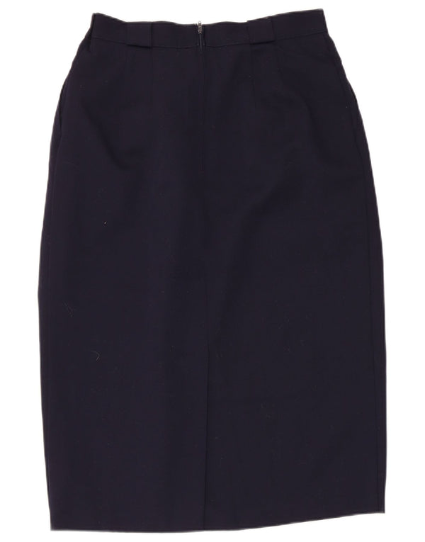 Marks & Spencer Kvinder High Waist Pencil Skirt IT 44 Medium W28 Navy Blue