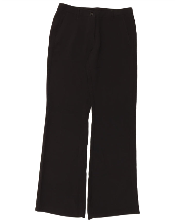 Benetton Dame Bootcut Bukser IT 44 Medium W30 L34 Sort Polyester