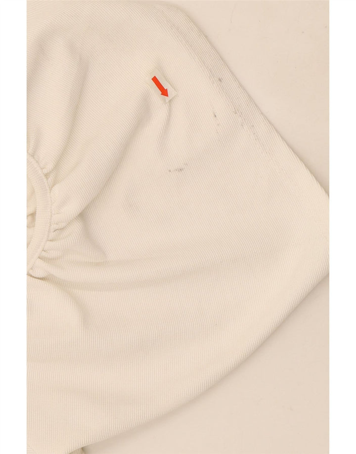 Zara Kvinder Off Shoulder Kjole UK 10 Small White