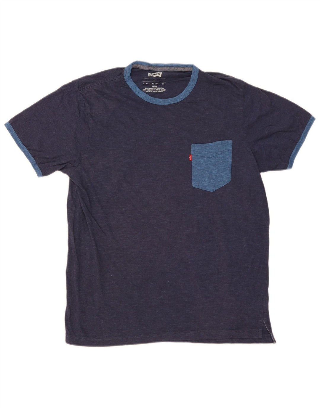 Levi's Herre T-Shirt Top Stor Marineblå
