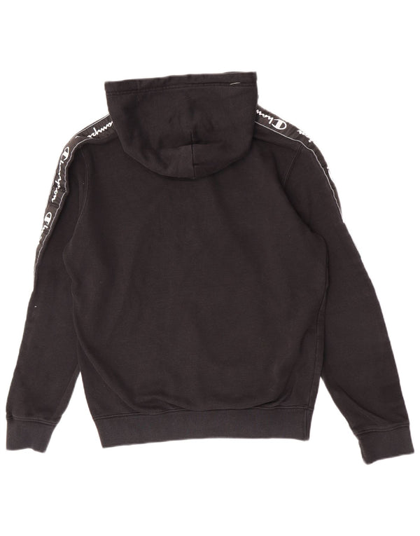 Champion Herre grafisk hættetrøje Jumper Medium Sort bomuld