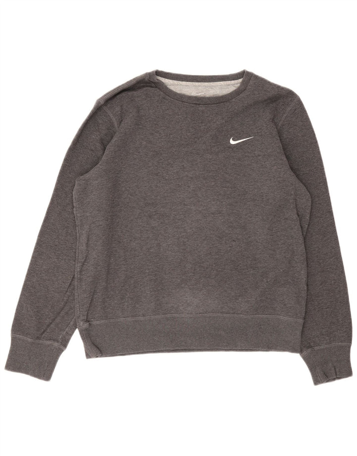 Nike Herre Dri Fit Sweatshirt Jumper Medium Grå Bomuld