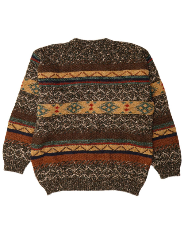 Suspence Herre sweater med rund hals IT 50 Medium Flerfarvet Fair Isle