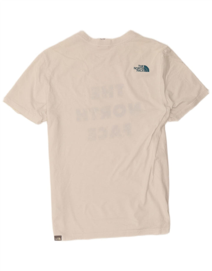 The North Face Herre grafisk T-shirt Top Medium Hvid Bomuld