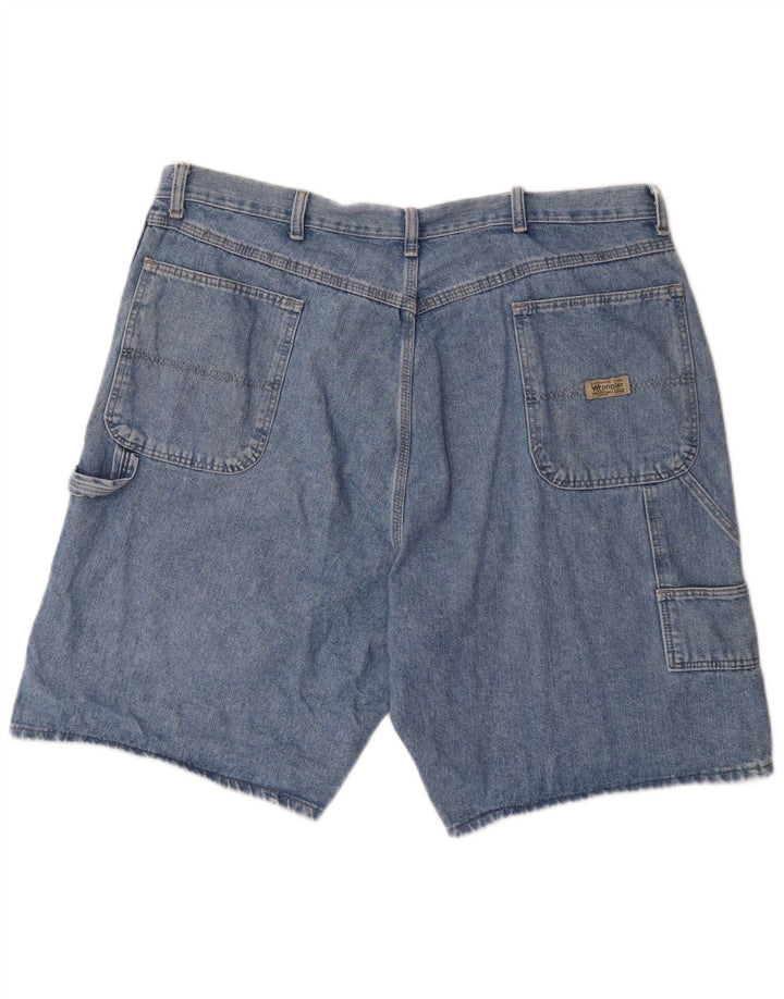 WRANGLER Herre Cargo Denim Shorts W40 XL Blå Bomuld