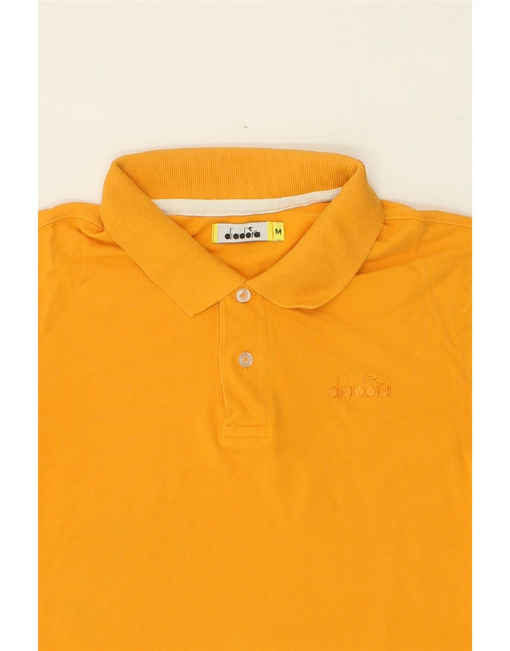 DIADORA Mens Polo Shirt Medium Yellow Cotton Vintage Diadora and Second-Hand Diadora from Messina Hembry 