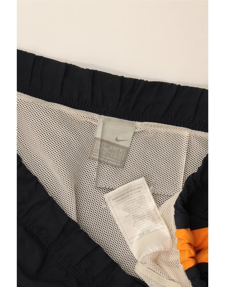 Nike grafiske sportsshorts til mænd, store marineblå colourblock polyester