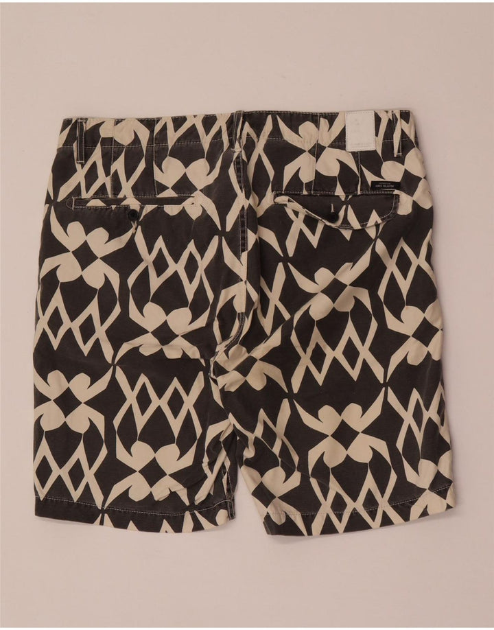 Scotch & Soda Herre Chino Shorts W32 Medium Sort Geometrisk