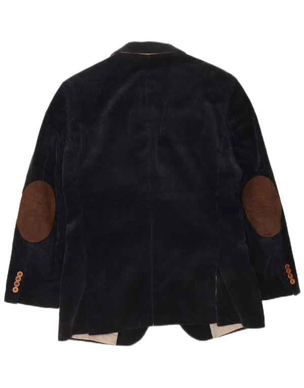 Tommy Hilfiger Herre 2-knaps Corduroy Blazer Jacket IT 48 Medium Navy Blue