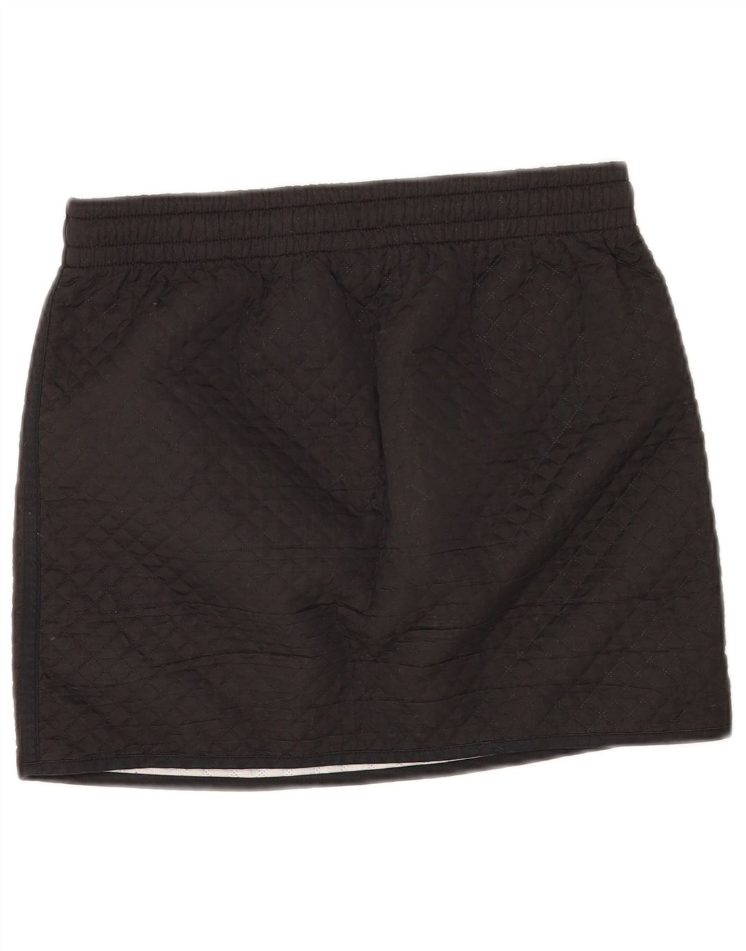 Benetton Dame Mini Nederdel W32 Stor Sort Polyester