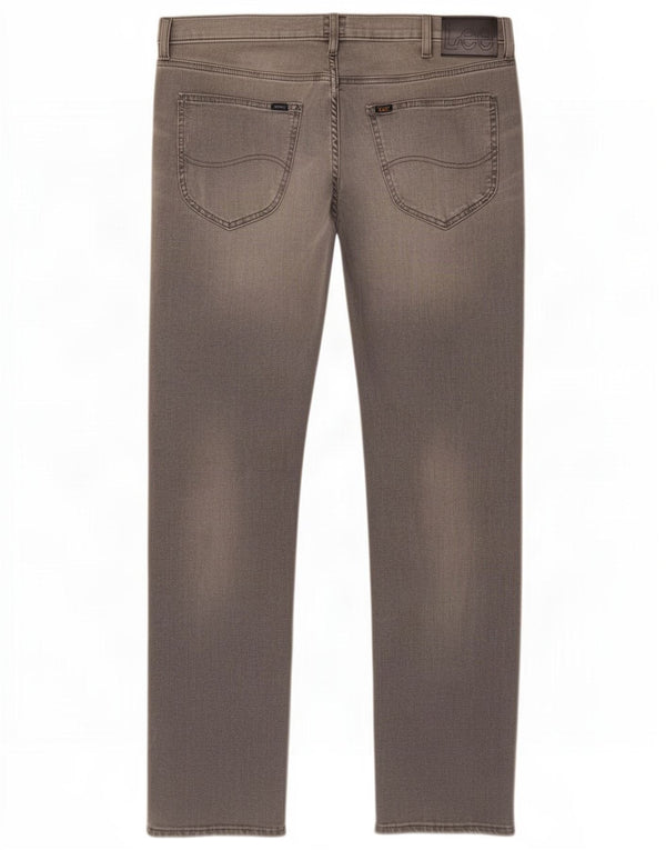Lee Mens Daren Slim Jeans W36 L34 Grå Bomuld