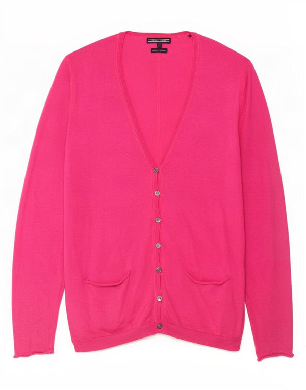 Tommy Hilfiger Dame Cardigan Sweater UK 12 Medium Pink Bomuld