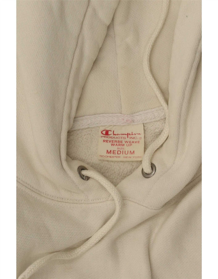 Champion Herre Reverse Weave Hoodie Jumper Medium White