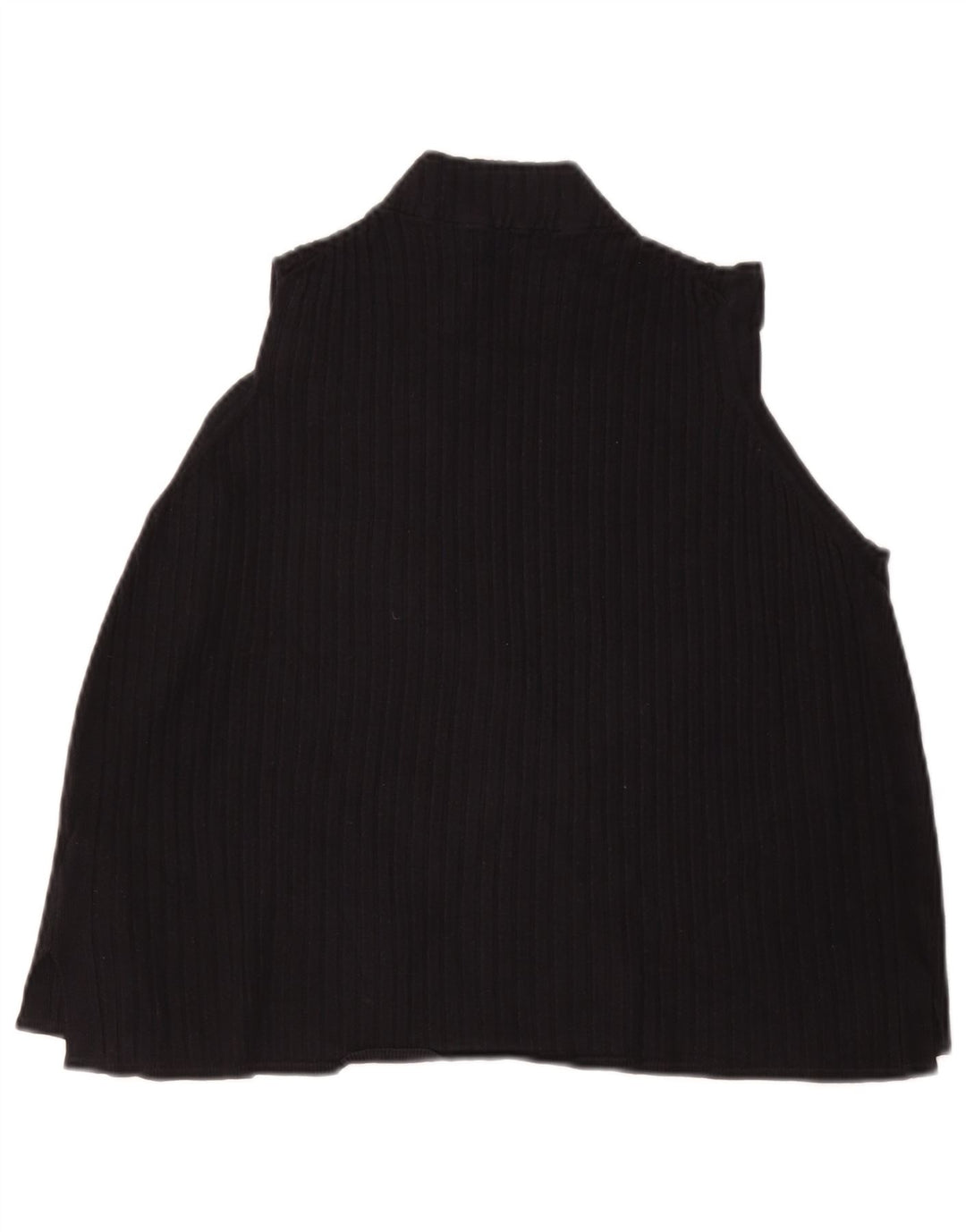 Marks & Spencer Dame Ærmeløs Crop Top UK 20 2XL Sort Viscose