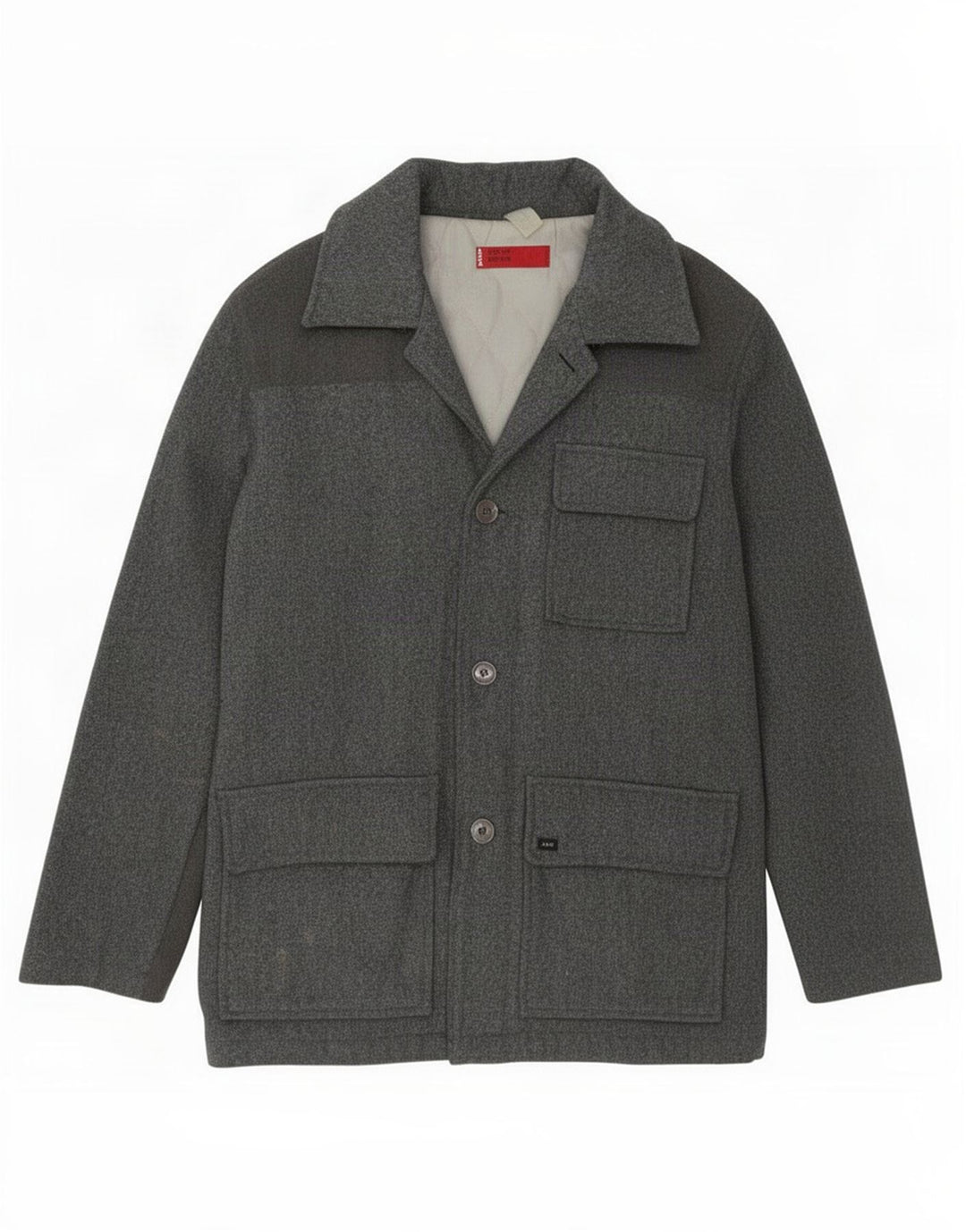 Levi's Herre 3-knaps Windbreaker Coat UK 38 Medium Grey Uld