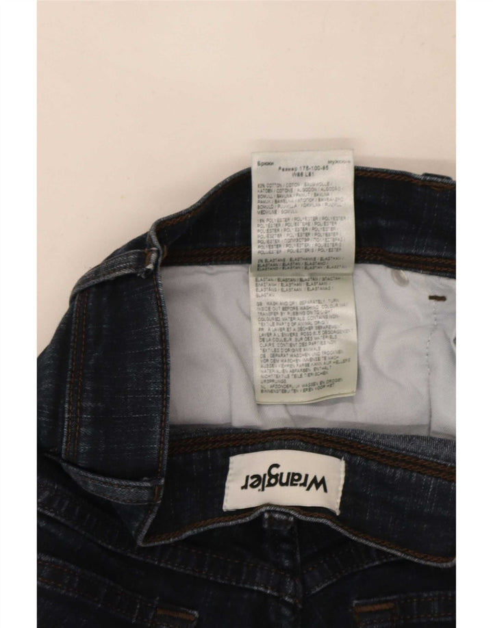 Wrangler Herre Texas Straight Jeans W34 L32 Marineblå Bomuld
