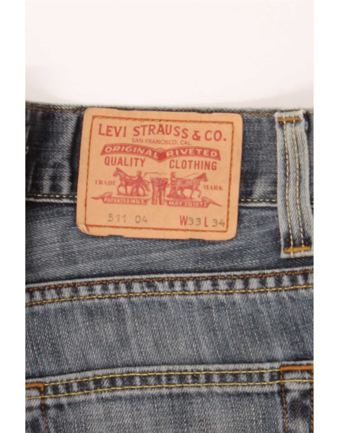 Levi's Herre 511 Slim Jeans W33 L34 Blå