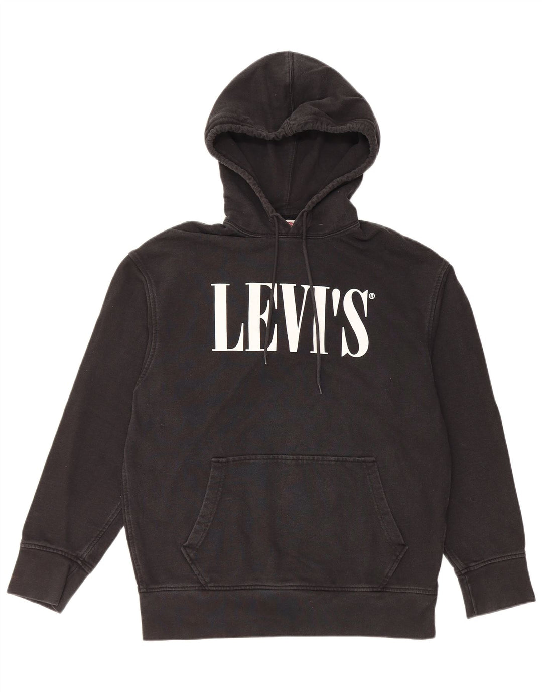 LEVI'S afslappet grafisk hættetrøje til mænd mellem sort